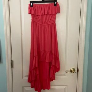 Xhilaration Asymmetrical Sleeveless Small Salmon Party Dress